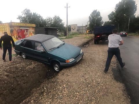 Ремонт дороги в станице Константиновская создал проблемы местным жителям
